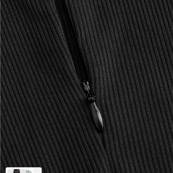 NIB: Black Sleeveless Wide Leg Jumpsuit 1X (16-18 US) - Picture 3 of 7